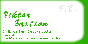 viktor bastian business card